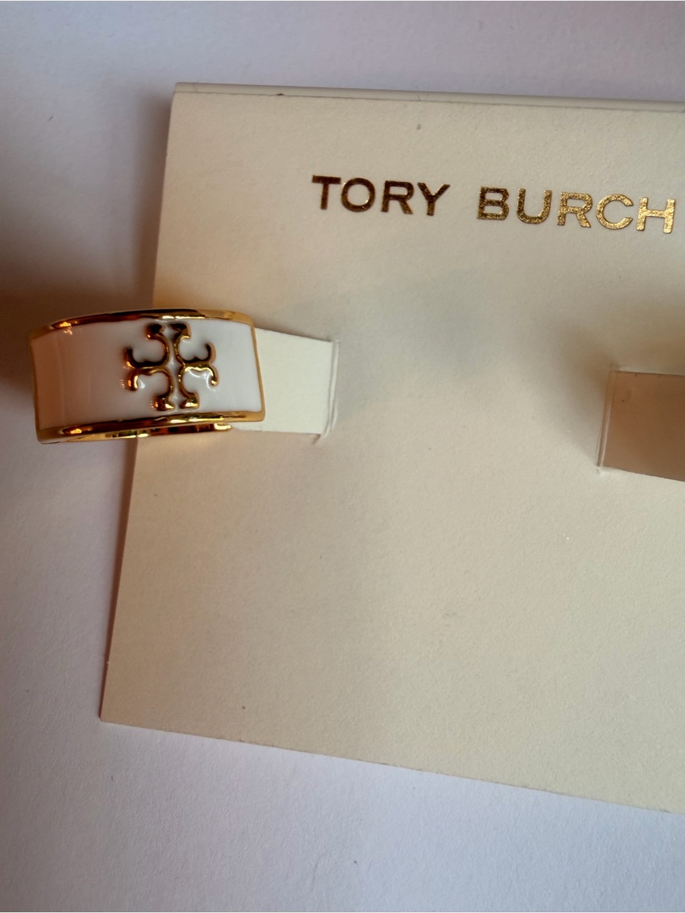 NIP Tory Burch Icon Huggie Earrings - Picture 7 of 10